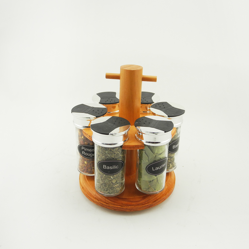 glass spice rack set