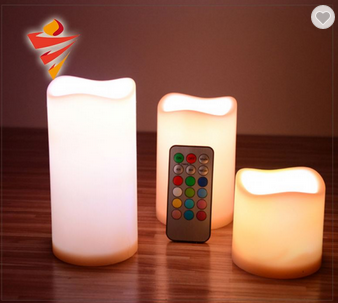 Rechargeable Outdoor Electric Led Candle With Lights 