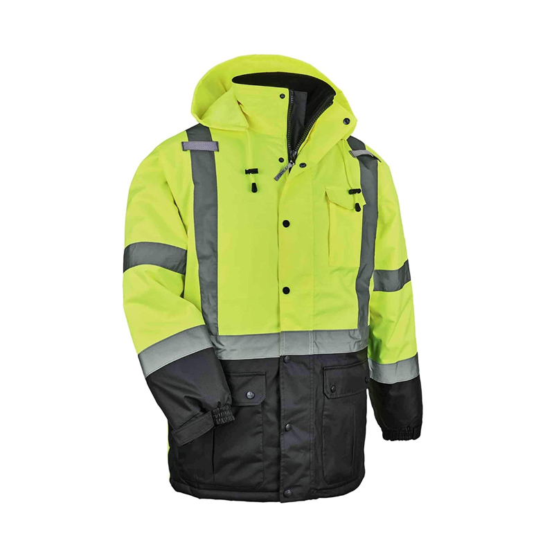 High Visibility winter warmer high reflective tapes safety parka
